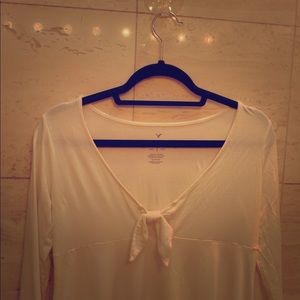 Soft and sexy white blouse.